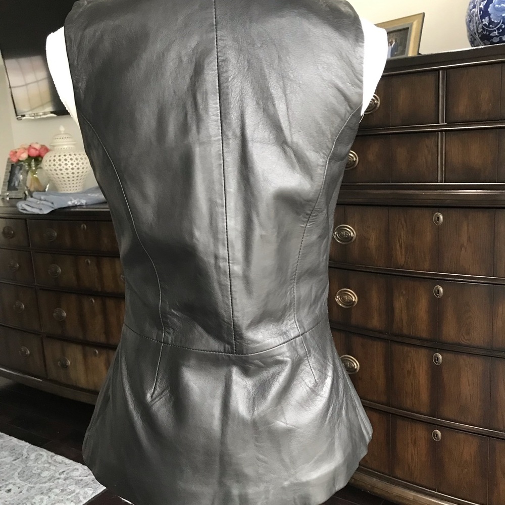 Margaret Godfrey Leather Vest - Picture 5 of 10